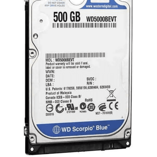 Laptop Harddisk 500GB (5400rpm / 7200rpm)